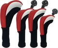 Golf Head Covers for Fairway Woods Driver Hybrids 5 Pieces Nylon Mesh Sports Fan Golf Club Headcovers-Golf Accessories for Men Women.