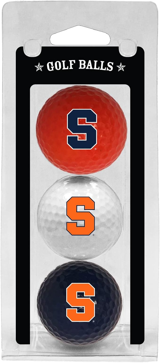 Team Golf NCAA Regulation Size Golf Balls, 3 Pack, Full Color Durable Team Imprint