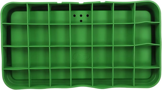 EVTSCAN Heavy Duty Rubber Golf Ball Tray, 4lb, Holds up to 100 Practice Balls, Compatible with All Hitting Mats, Range Ball Tray, Won’t Blow Away