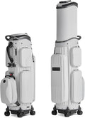 HELIX Hard Shell Golf Travel Bag with Wheels, 2-in-1 Travel Golf Case & Daily Cart Bag, Durable PC Material