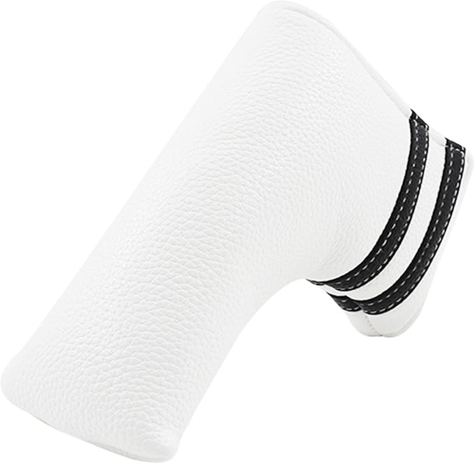 Golf Club Covers,4pcs or 1pc Golf Headcovers for Woods and Driver Fairway Hybrids Women Men - Premium PU Leather with Interchangeable Tags & Magnetic Blade and Mallet Putter Covers