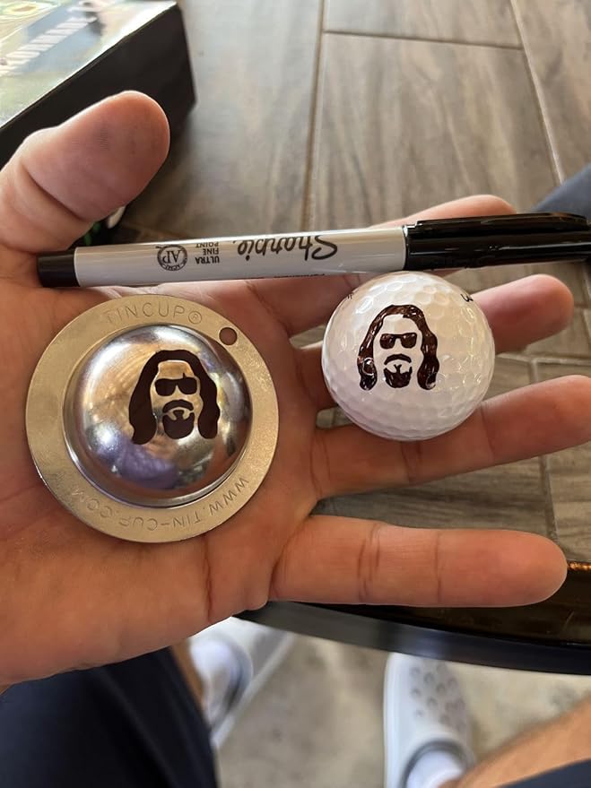 Tin Cup Golf Ball Marker Stencil - Premium Personalization Tool for Golfers - Custom Design Ball Marker - Golf Accessories Gift for Men and Women- Made in The USA