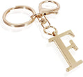 LAXPICOL Gold Letter A-Z Keychain for Women Bag Charms Purse Charms For Handbags Metal Alphabet Initial Letter Keychain