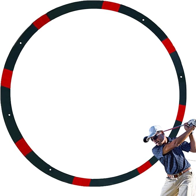 Golf Hole Target Rings - Chipping Aid Circles, Practice Alignment Tools | Foldable Putting Zone Markers, Lightweight Swing Training Equipment, Target Kit with Scenario for Backyard Lawn, Indoor Green