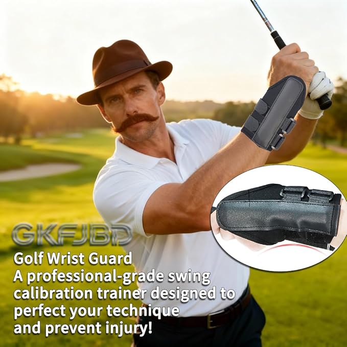 for Golf Swing Training Correcting Arm Band and Corrector Wrist Trainer Protector Health Gear Golf Wrist Brace for Beginner Golf Swing Practitioner (Pack of 1+1)