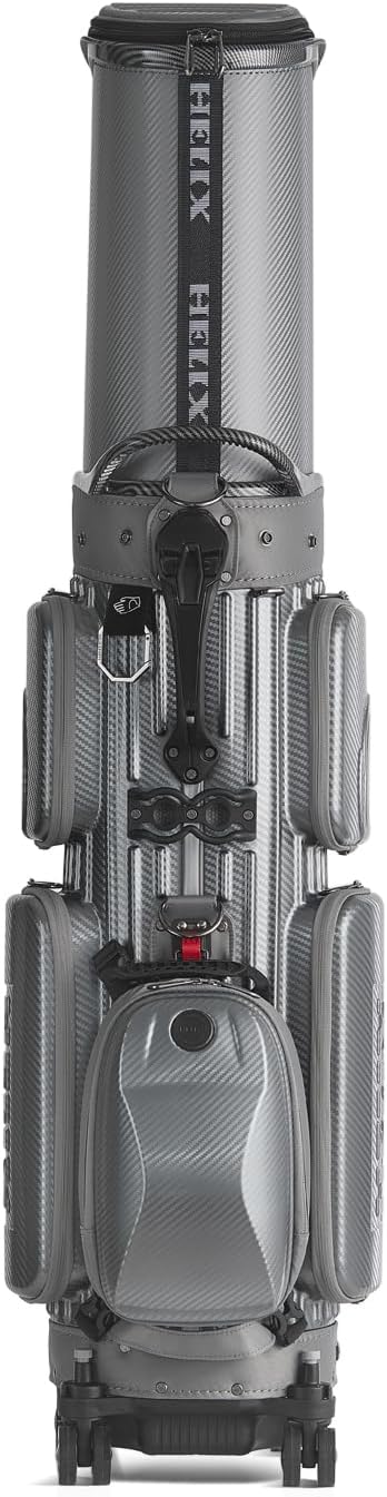 HELIX Hard Shell Golf Travel Bag with Wheels, 2-in-1 Travel Golf Case & Daily Cart Bag, Durable PC Material