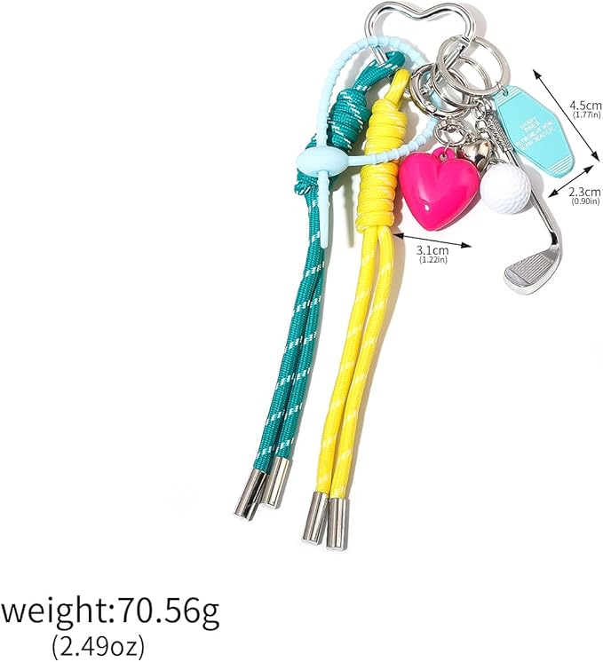 Tote Bag Purse Charms for Handbags - Cute Keychain, Y2K Rope Key Chain Accessories - Designer Jewelry Gift for Women