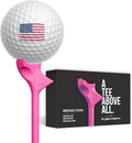 FLIGHTPATH Diamond Golf Tees – Patented Design to Reduce Spin for Long, Straight Drives – Low-Friction 3.25” Long Tees, Robotically Tested for Ball Spin – USGA Approved Performance