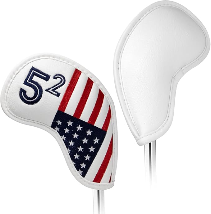 Golf Iron Head Covers Set Iron Headcover Wedge Cover Golf Iron Club Cover USA American Flag for PXG0311