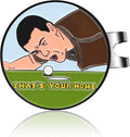 Enamel Golf Ball Marker with Magnetic Hat Clip - Funny Golf Accessories - Great Gift for Golf Lovers