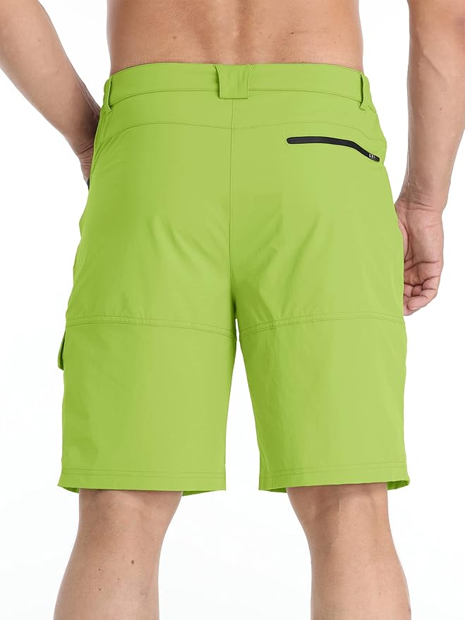 TACVASEN Men's Summer Outdoor Shorts Quick Dry Cargo Casual Work Hiking Shorts (NO Belt)