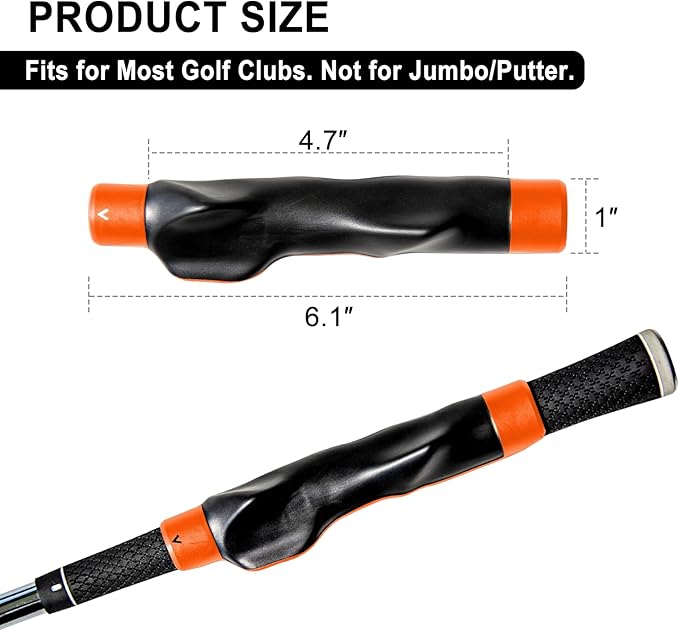 Golf Grip Trainer, Grip Trainer for Golf Clubs - Right Hand Golf Training Aid with Ergonomic Design, Corrects Golf Grip Posture and Improves Swing Accuracy