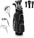 ULTIMATE Women's Complete Golf Club Set, 9/11pcs Right Handed Ladies Golf Clubs Set w/ 460cc Alloy Driver, #3 Fairway Wood, Hybrid, #6/#7/#8/#9/#P Irons & Putter