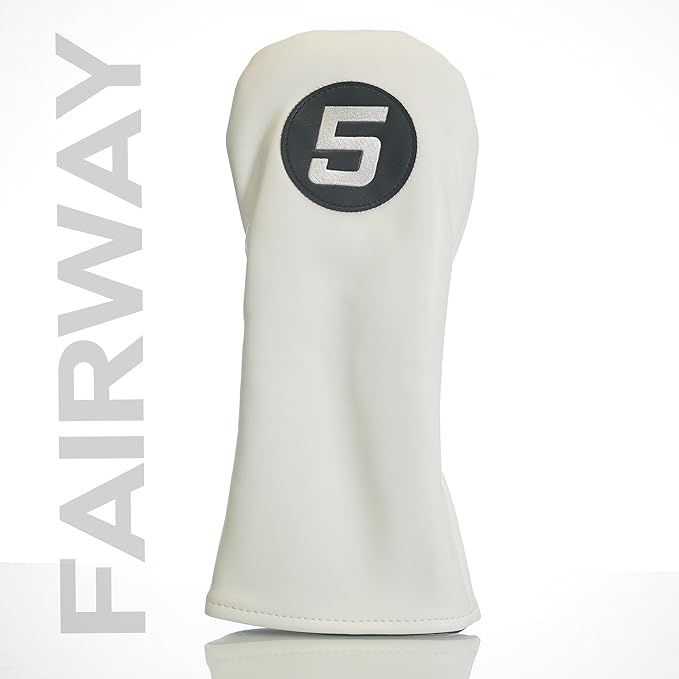 Single Headcover, Easy Slip-On Easy-Off Golf Club Head Cover, Fleece Lined Interior, Water Resistant and Durable Shell, Individual Retail Pack