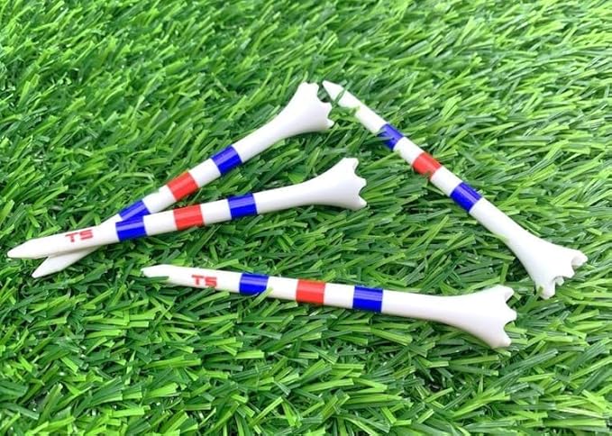 TRUESTRIKE Premium USA Golf Tees – 100-Pack Durable 3¼" / 2¾" Plastic Tees – Made in USA – Perfect Holiday Golf Gift