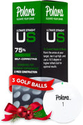 Polara Golf Self-Correcting Golf Balls – Soft Feel, Anti-Slice & Hook Correction, Exceeds USGA Limits, Dimple Pattern, High-Performance Balls for Men & Women