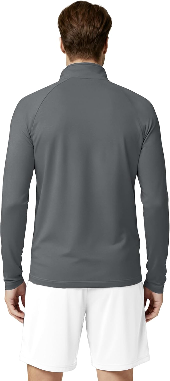 Boladeci Men's UPF 50+ Sun Shirts 1/4 Zip Long Sleeve SPF UV Protection Lightweight Quick Dry Quarter Zip Golf Shirts