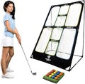 WINNER SPIRIT Play 707 Golf Chipping Game Net with Rough Mat, 16 Foam Golf Balls, Scorecard, Carry Bag | Golf Chipping Trainer Training Indoor Outdoor Outside Park Beach Backyard (Clubs not Included)