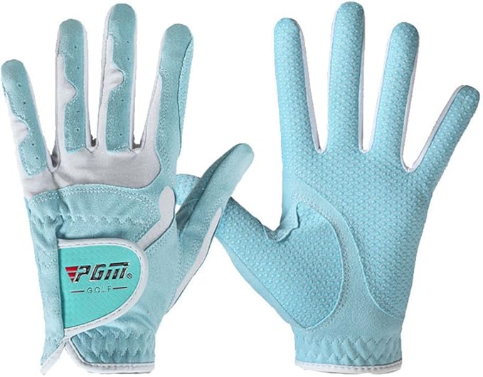 PGM Women's Golf Glove One Pair (4 Color Options), Improved Grip System, Cool and Comfortable
