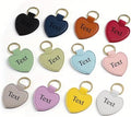 10Pack Personalized Leather Keychain Bulk, Custom Handmade Leather Key Chain Ring for Men/Women/Company Events