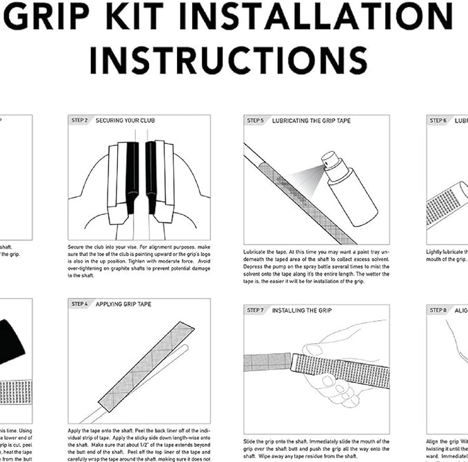 Karma Revolution 360 Golf Grips & Grip Kits, No Alignment Necessary, Easy Installation, Perfect for Adjustable Golf Clubs, Choose Single, 9, 13, 25 Packs or Golf Club Grip Kit