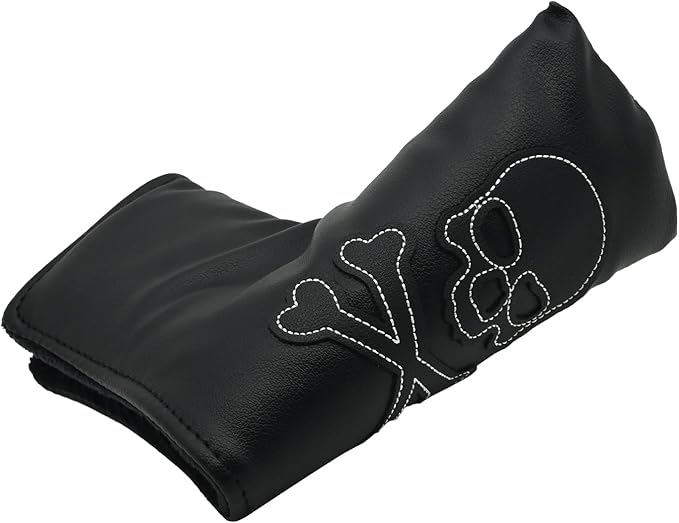 4 Pcs Golf Club Head Covers PU Leather Skull Golf Club Covers for Drivers, Fairway Woods, and Hybrids Fit Most Golf Clubs Golf Headcovers Set