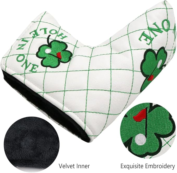 Golf Head Covers Blade Putter Cover Headcover Magnetic Closure Embroidered Fit for Most Brands Scotty Cameron Odyssey Blade Taylormade Ping ect.