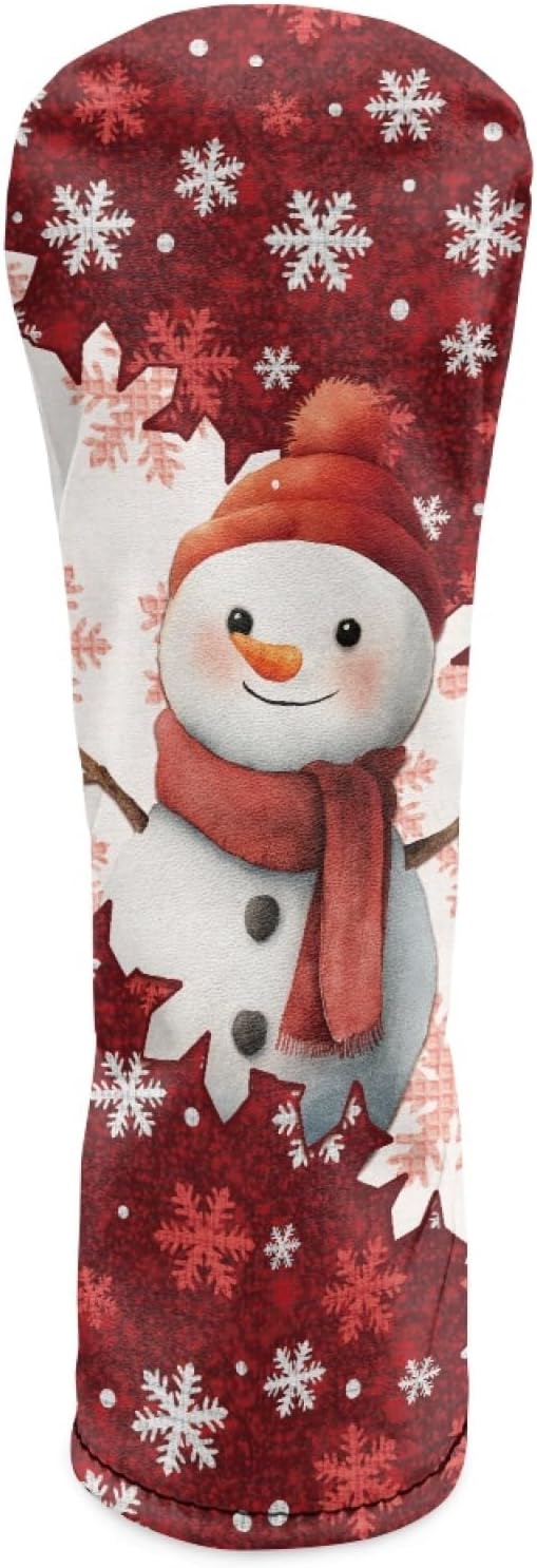 Golf Club Head Covers for Club Protective, Waterproof PU Leather Driver Fairway Wood Hybrid Head Cover