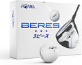 Honma BERES 3S Golf Balls, Long Distance with High Speed,3 Layer with Surlyn Cover‌,Soft Golf Balls for Men Women Beginner Amateur Golfer, Perfect for Off The Tee and Around The Green,1 Dozen
