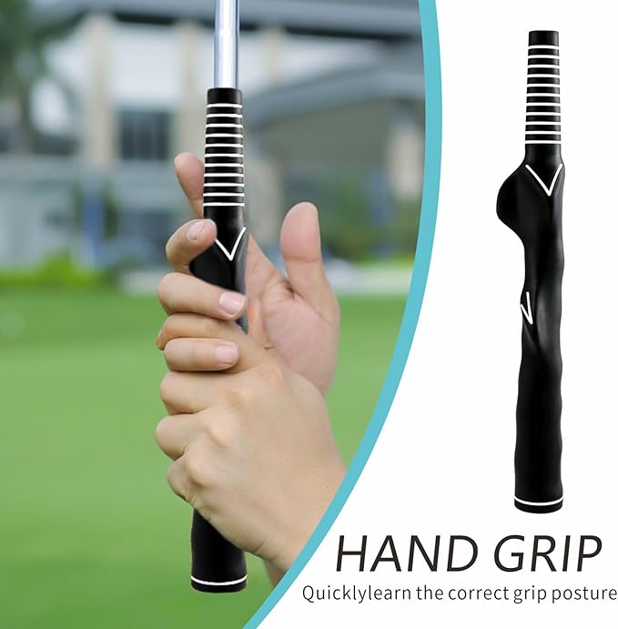 2Pcs Right-Handed Golf Grip Trainer – Golf Grip Training Aid for Beginners, Women & Kids – Essential Grip Trainer Golf Kit to Master Correct Grip Posture and Improve Swing