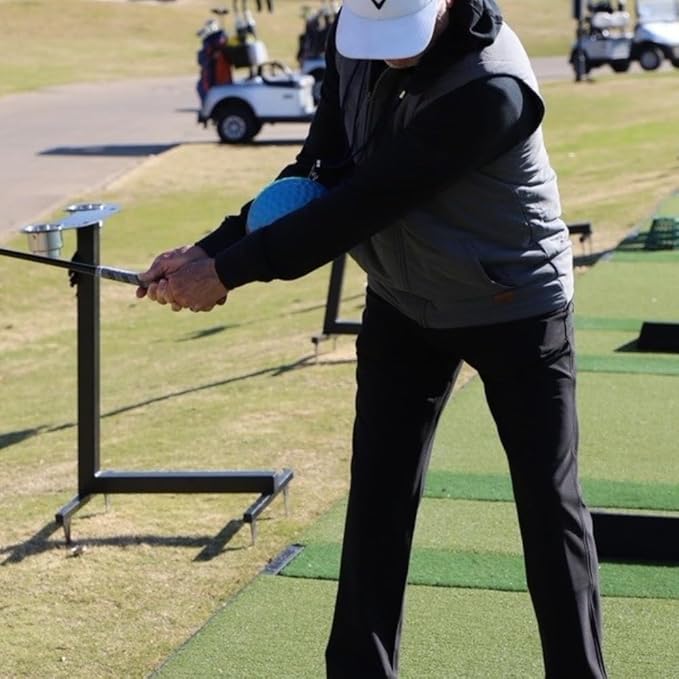 Pro Model - The Legitimate Patented Golf Swing Training Aid to Fix Hooks, Slices, Chicken Wings, and More - Designed for Superior Control, Comfort, and Durability - Lanyard for All Heights