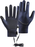 Heated Gloves for Men and Women, Winter Full Finger Hand Warmers Heated Gloves for Skiing Cycling Golf Hiking