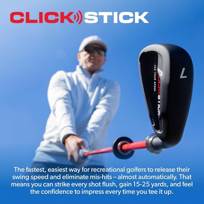 Performance Golf Click Stick - Swing Trainer for Automatic Release I Auditory Feedback I Core Golf Swing Mechanics Improvement