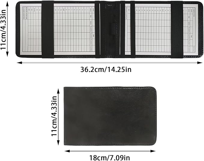 Golf Scorecard Holder,Portable Score Display Notebook for Practice Training Indoor Home Backyard Sports Club Recreation Competition Entertainment Simulation