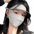 Breathable UV Face Cover Visor UPF 50+ Women Summer Face Covering Eye Protection Sunscreen Mask Sports Face Cover