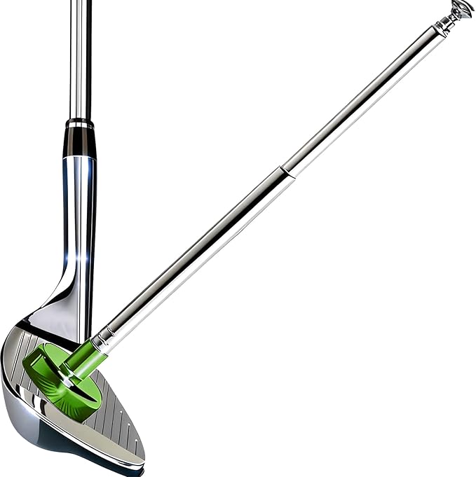 Golf Alignment Rods, 7 Length Adjustments - Golf Alignment Stick Corrector Lie Angle Tool, Golf Swing Training Aids Aiming Stick - Golf Club Face Aim, Visualize and Align Your Golf Shot