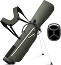 Lightweight Golf Stand Bag, 4-Way Full-Length Dividers, Holds Up to 10 Clubs, 3.7 lbs Golf Bag with Dual Straps & Stand for Driving Range, Par 3, and Standard Courses