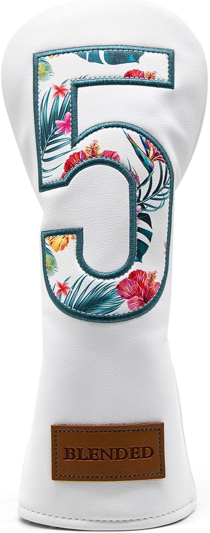 Golf Club Covers Driver Covers Fairway Wood Headcover Hybrid Cover Leather Mallet Putter Covers Blade Headcovers Golf Head Covers for Most Brand