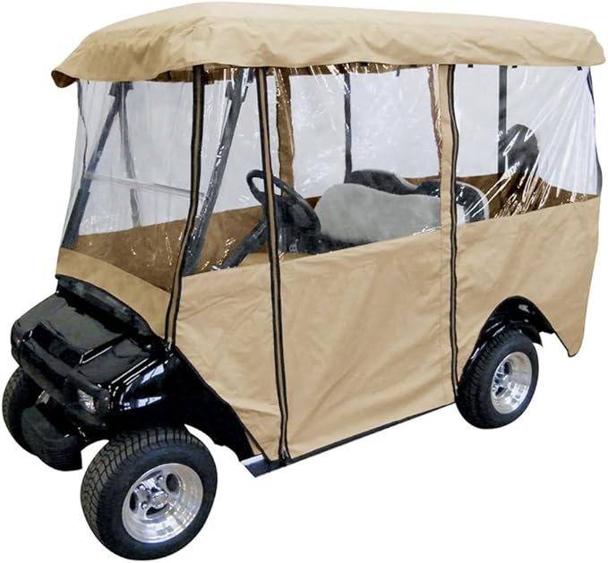 Leader Accessories Deluxe 4-Person Golf Cart Cover Storage Driving Enclosure Fit EZ Go, Club Car, Yamaha Cart