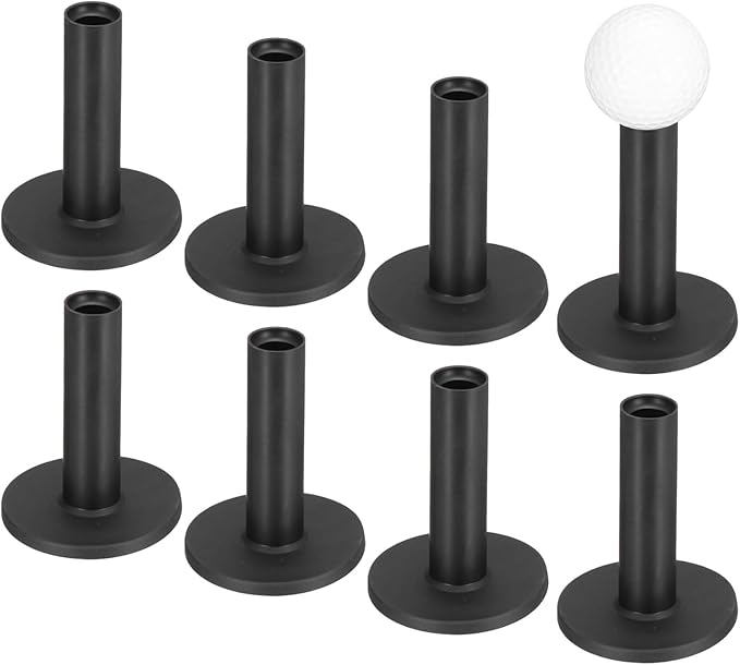 Rubber Golf Tees - Flexible Stable Ball Holder Use for Home & Outdoor & Indoor Tall Training Driving Range - [] Hitting Mats