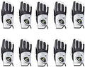 HIRZL Trust Control 2.0 Golf Gloves, All Weather Mens Golf Glove, White/Black, Kangaroo Leather Palm, Cabretta Leather Backhand, Trusted by Pro’s, Sweat Free, Ultimate Grip