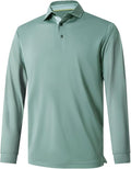 Mens Polo Shirts Short and Long Sleeve Casual Solid Stylish Dry Fit Performance Designed Collared Golf Polo Shirts for Men