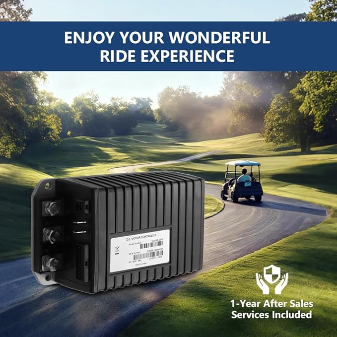 1510AS-5350 Golf Cart Controller, 48V 350A Golf Cart Speed Controller Compatible with Curtis for Club Car DS & Precedent, Carryall 1, Carryall Turf 2000-2009, MCOR 5K-0 Throttle Type, IQ, 102806203