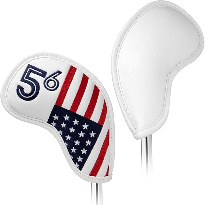 Golf Iron Head Covers Set Iron Headcover Wedge Cover Golf Iron Club Cover USA American Flag for PXG0311