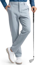HISDERN Heat 701 Men's Thermal Golf Pants Stretch Fleece 30"/32" No Iron Comfy for Winter Business Casual with Pocket