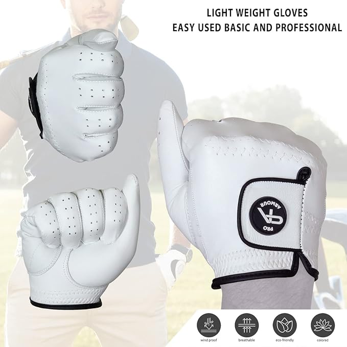 Cabretta Golf Gloves for Men, Leather Golf Gloves, Golf Gloves, cabretta Leather Gloves, Golf Accessories, Golf Gloves for Men, Professional Golf Gloves, Amateur Golf Gloves