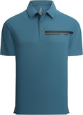Alex Vando Mens Golf Shirt Moisture Wicking Performance & Polished Style Polo Shirts for Men
