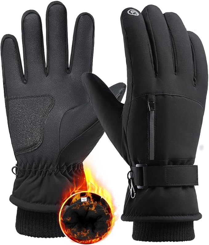 Winter Gloves for Men Women -30℉ Cold Weather Gloves Warm Waterproof Gloves Skiing Snow Glove for Outdoor Work,Windproof Thermal Gloves For for Running Driving Hiking