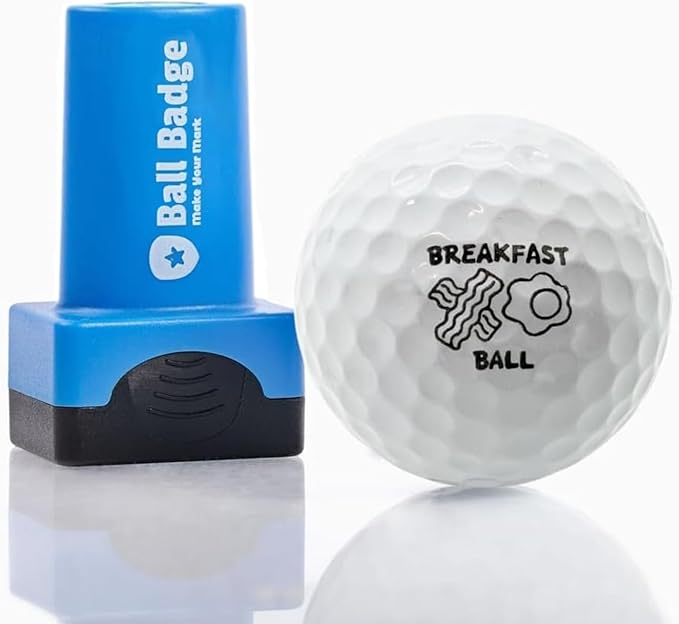 Ball Badge - Golf Ball Stamp (The Golf Series), Golf Ball Marker, Reusable Golf Ball Marking Tool to Identify Golf Balls