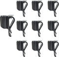 10 Pack Golf Club Bag Clips On Putter Clamp Holder Organizer Value Durable Plastic Black Putting Clip Golf Accessories for Men Women Golfer
